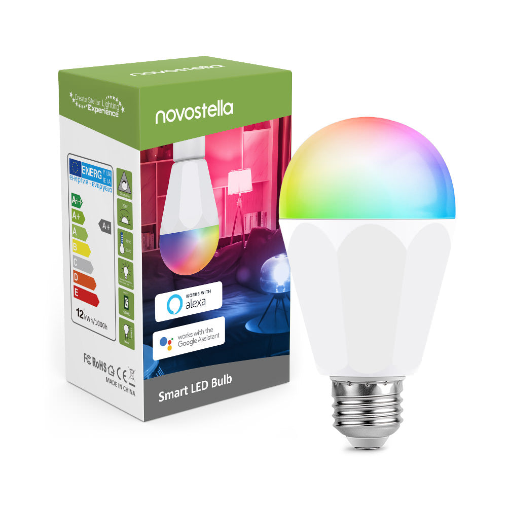 Novostella 13W Brightest WiFi Smart Light Bulb, 1300LM E26 RGBCW Bulb