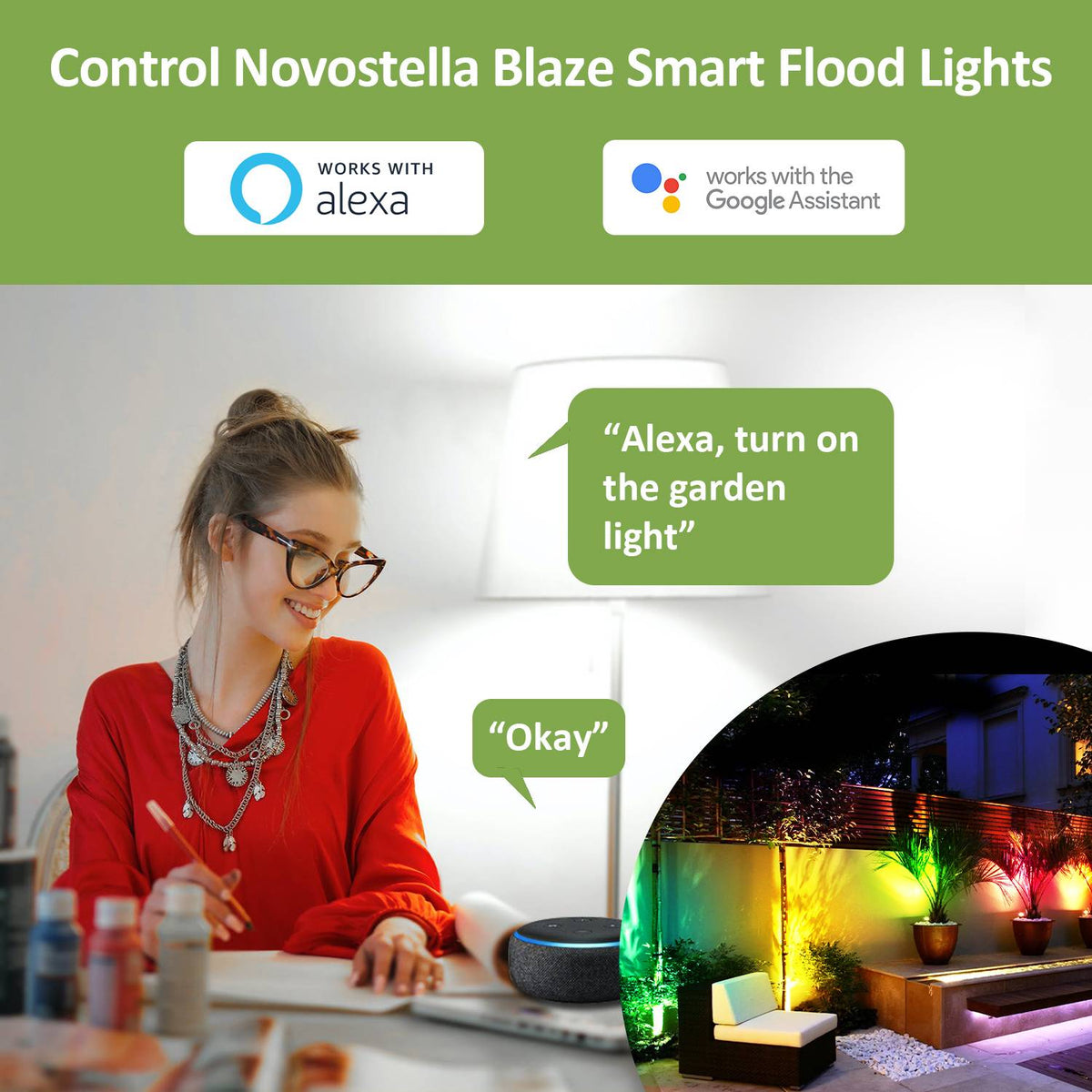 Novostella Blaze Smart Flood Light 80W (WiFi)