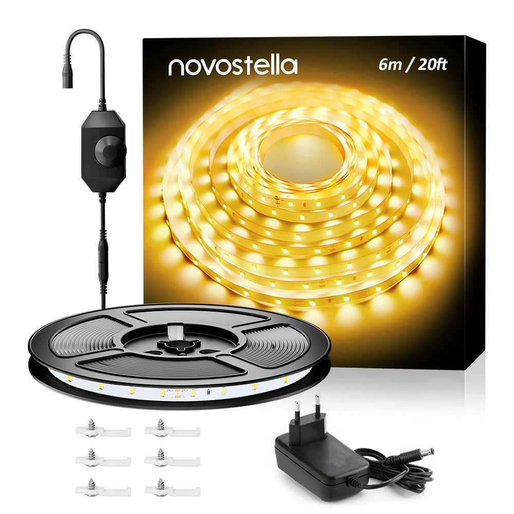 Novostella 20/40ft 3000K White LED Strip Lights(Only EU)