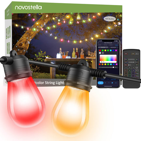 Novostella Blenda 179ft 60 Bulbs Smart String Light