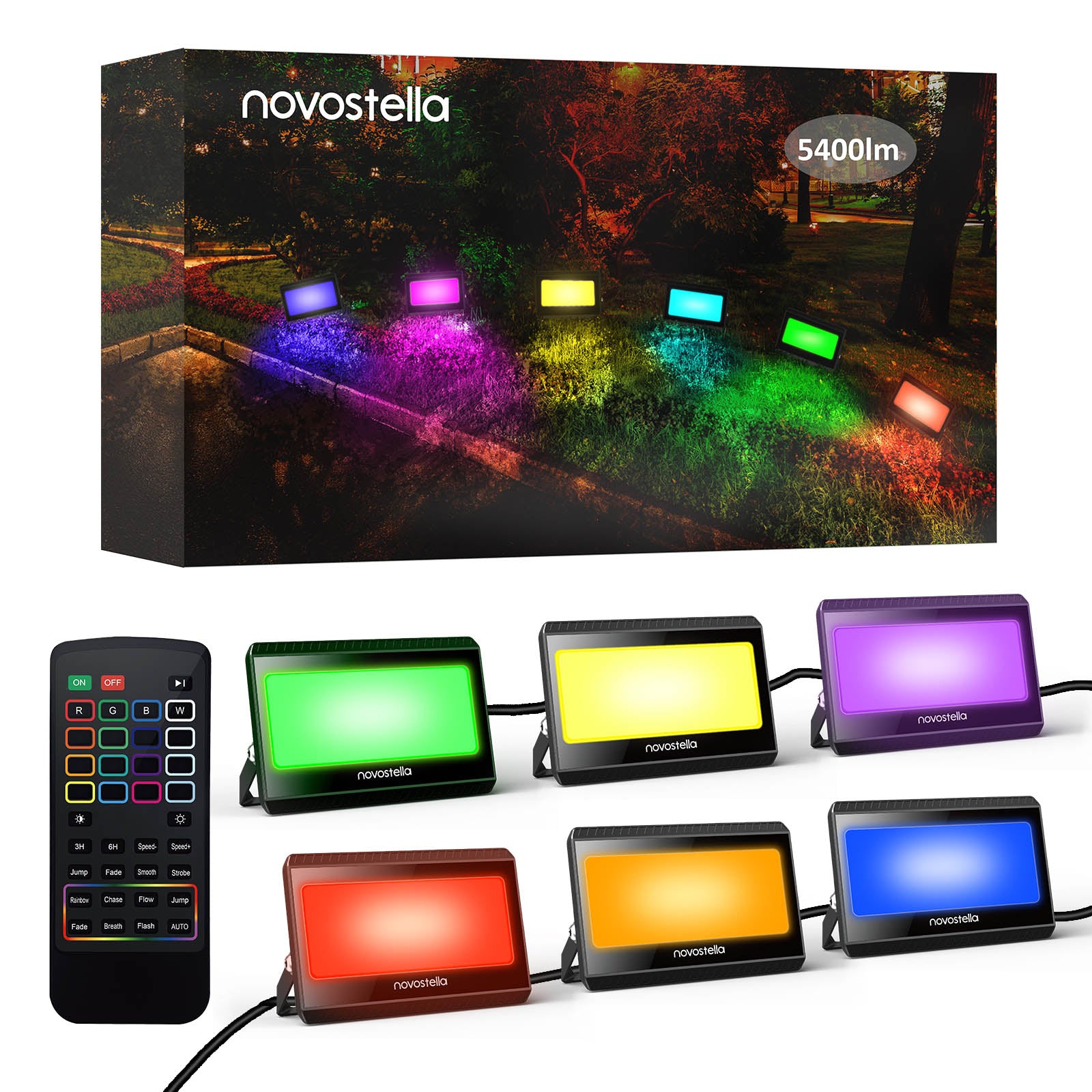 Novostella ColorBand Remote Controlled RGBW Floodlight