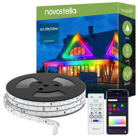 Novostella Play-Rainbow 105ft 32M IP65 Smart Strip Lights