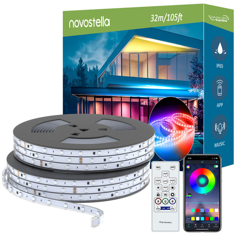 Novostella Lasting Rainbow 52.5ft 16M IP65 Smart Strip Lights