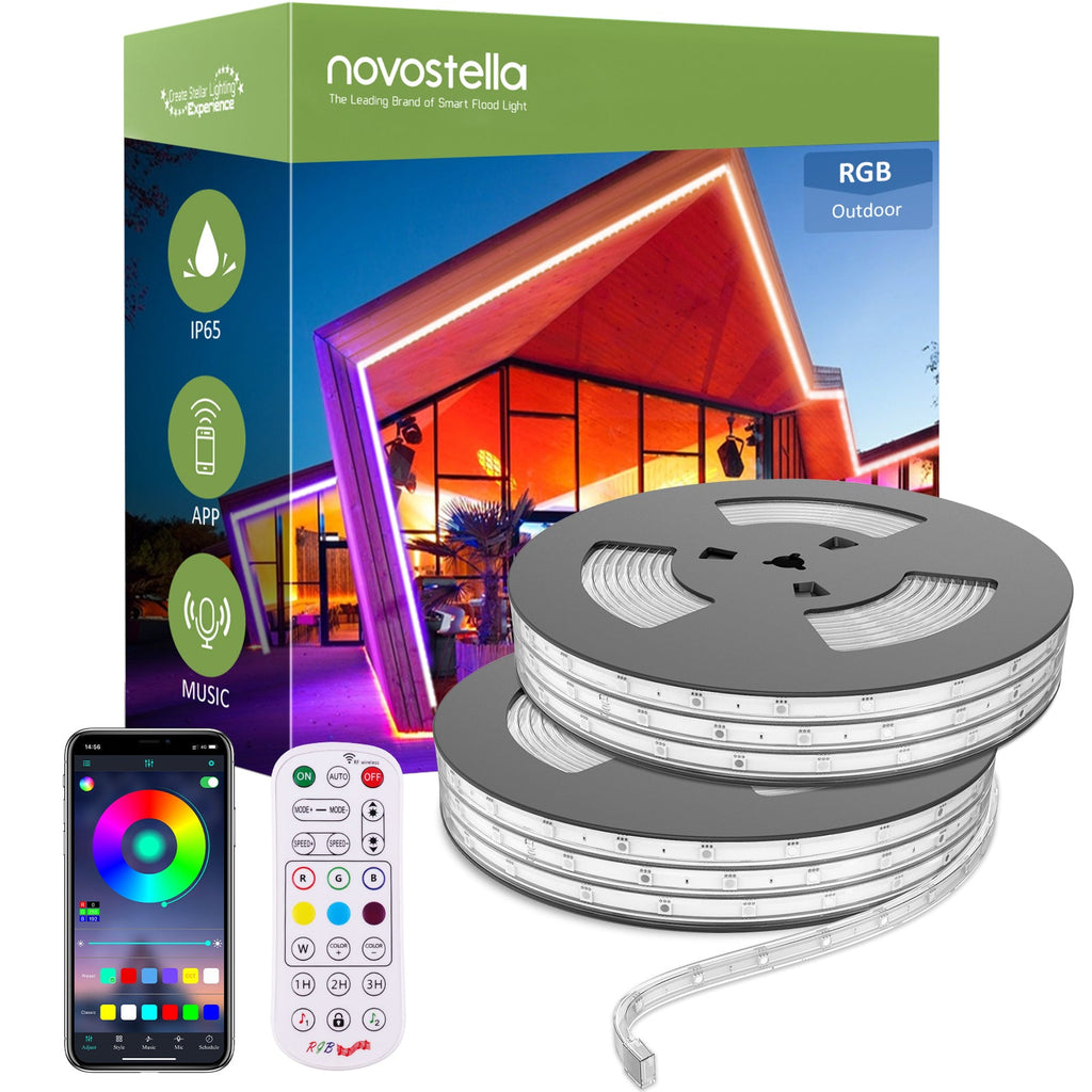 Novostella Staribbon 52.5ft 16M IP65 Smart RGB Strip Lights