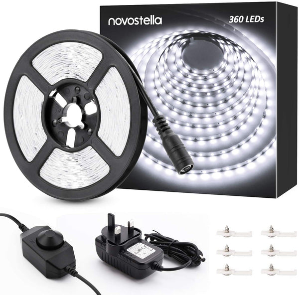 Novostella 20ft 6M Daylight White Strip Lights