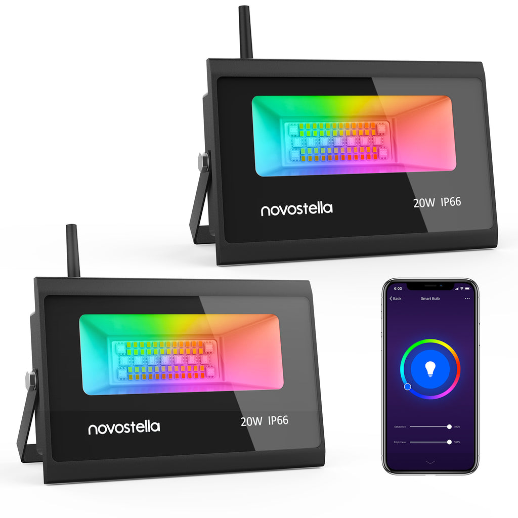 Novostella Bloom 20W RGBCW WiFi Flood Lights-Novostella