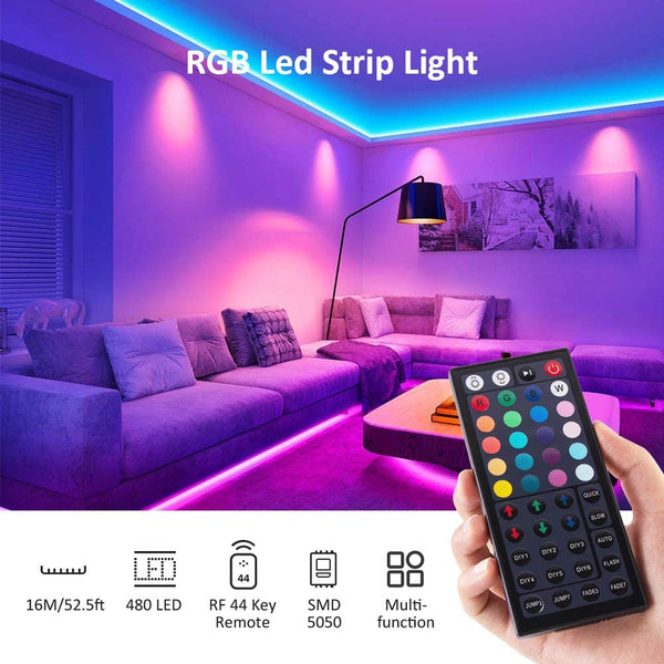 52.5ft 16M RGB Strip Lights