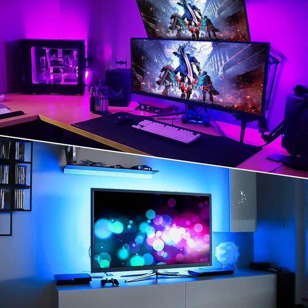 Novostella 20ft 6M RGB Strip Lights, Color Changing TikTok Lights, Gaming  Room Lights