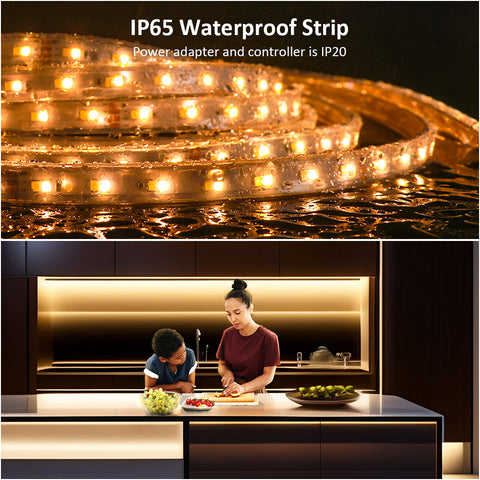 Novostella 40ft Waterproof Tunable White LED Strip Light