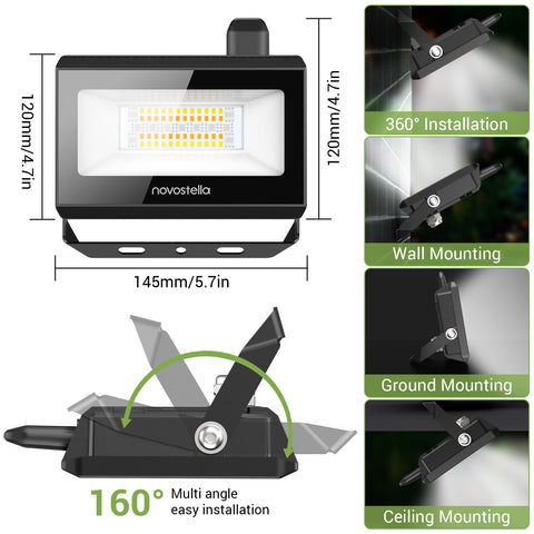 Novostella Bloom 2nd Gen 20W RGBCW Smart Flood Lights