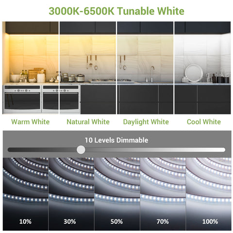 Novostella Ultra Bright IP65 Waterproof Tunable White LED Strip Light